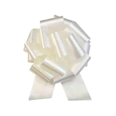 MOREX 8‑Inch White Easy Bow Ribbon – Premium Craft & Hair Accessory