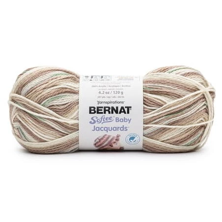 Bernat Softee Jacquard Yarn – Ultra‑Soft Multi‑Color Craft Fiber