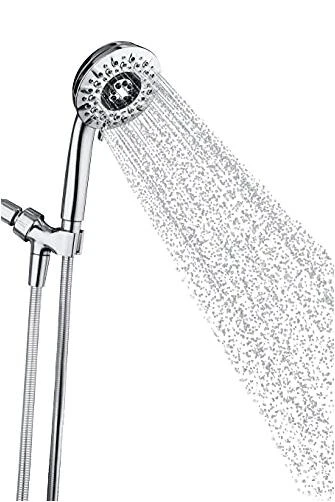 Polished Chrome Handheld Showerhead – Adjustable Spray & Easy-Install