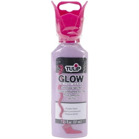 Tulip Glow‑In‑The‑Dark Purple Fabric Paint – Vibrant, Washable Textile Color