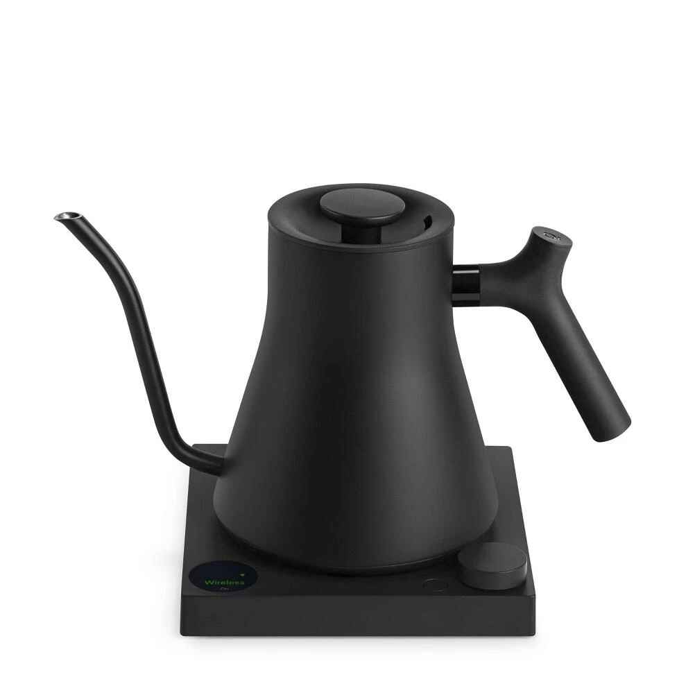 Black 0.9 L Rapid‑Boil Electric Kettle with Auto Shut‑Off & Cordless Design