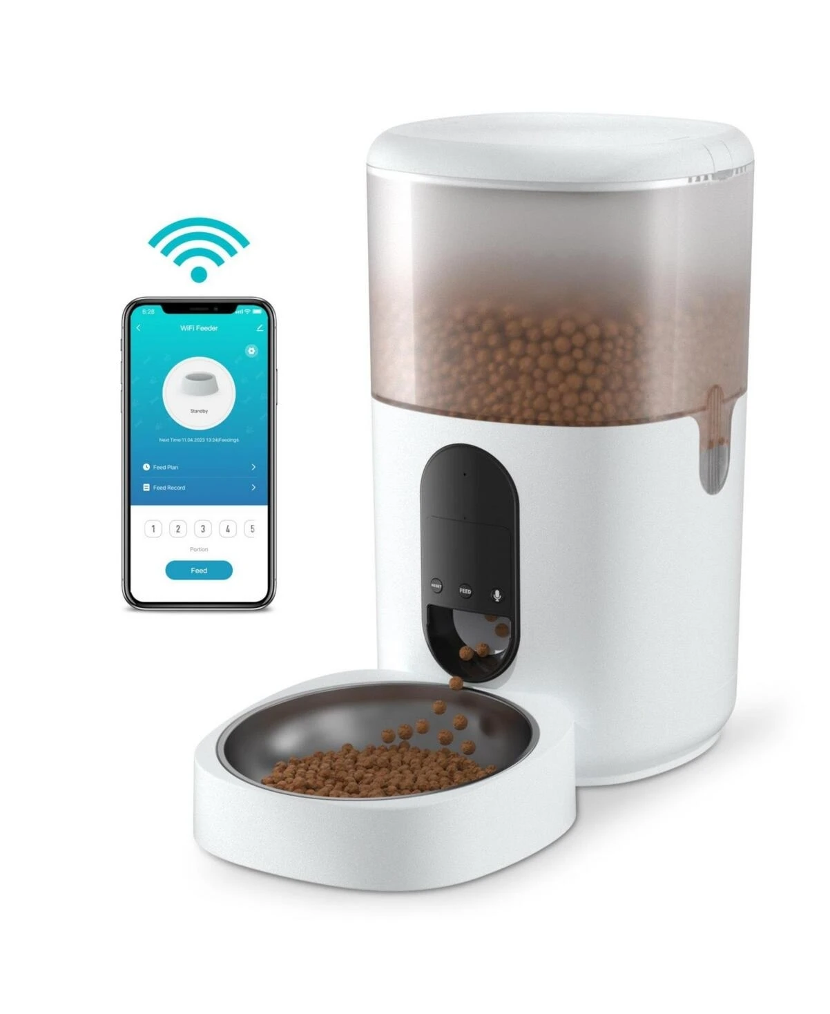 EcoLife Smart Dry Pet Feeder – Automatic Food Dispenser for Dogs & Cats