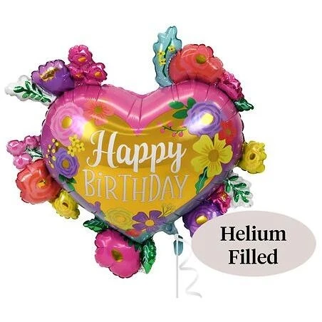 27‑Inch Hand‑Painted Floral Balloon – Vibrant Party Décor