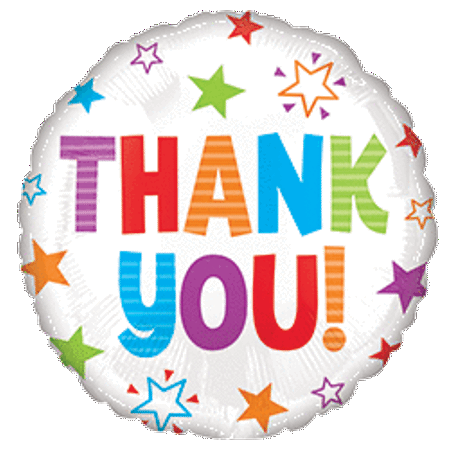 Thank You Foil Balloon – 17‑Inch Metallic Party Decoration