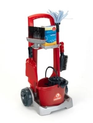 Heavy-Duty Commercial Broom Trolley with Accessory Storage
