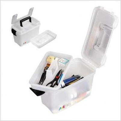 Translucent Sidekick Art Bin – Clear Organizer for Crafts & Supplies
