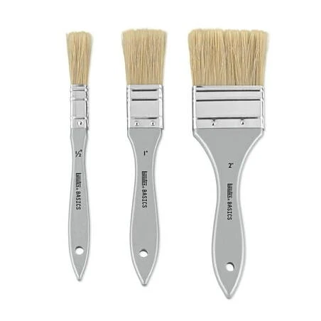 LQTX Basics Natural 3‑Piece Brush Set – Pro‑Grade Makeup Brushes