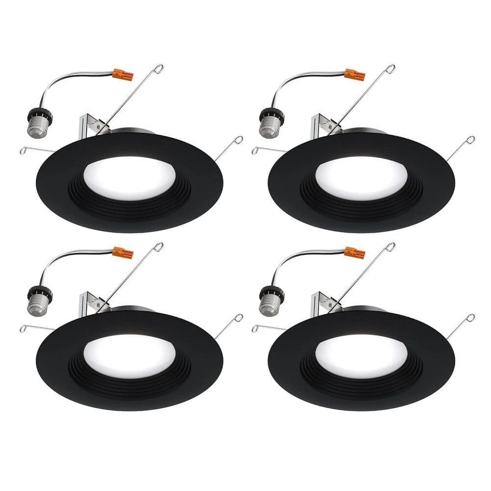 4‑Piece 6‑Inch Recessed Downlight Kit – Ultra‑Bright LED Spotlight Set