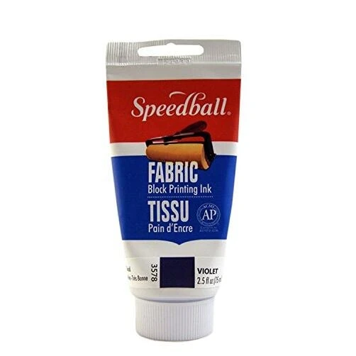 Violet Fabric Block Printing Ink – 2.5 oz Bottle