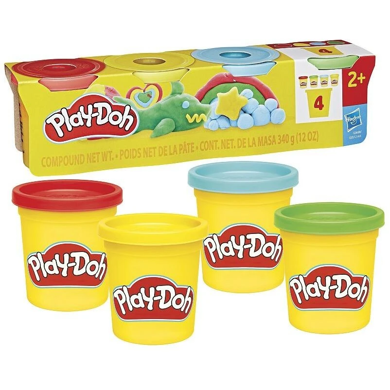 Play‑Doh Modeling Clay 4‑Pack – Bright, Non‑Toxic Creative Set for Kids