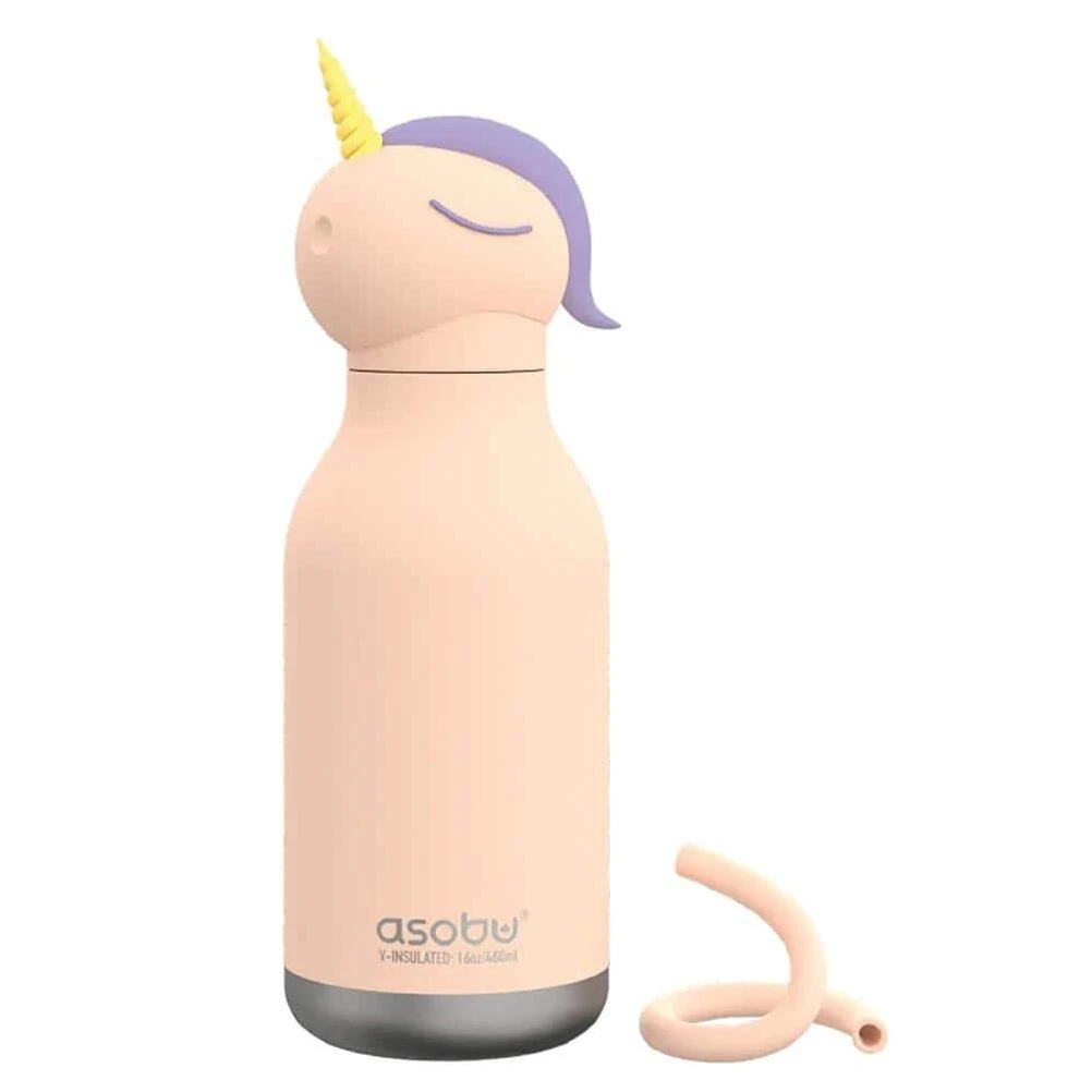 Ad‑N‑Art 16 oz Unicorn Bestie Insulated Water Bottle – Double‑Wall, Leak‑Free, Collectible Design