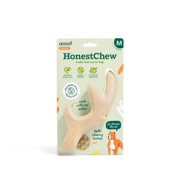 Woof D Medium Antler Chew – Natural Dental Toy for Dogs