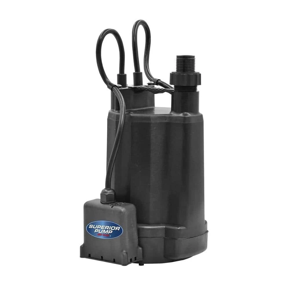 Superior Pump 1/4 HP Automatic Thermoplastic Utility Pump – 1800 GPH High‑Flow Solution