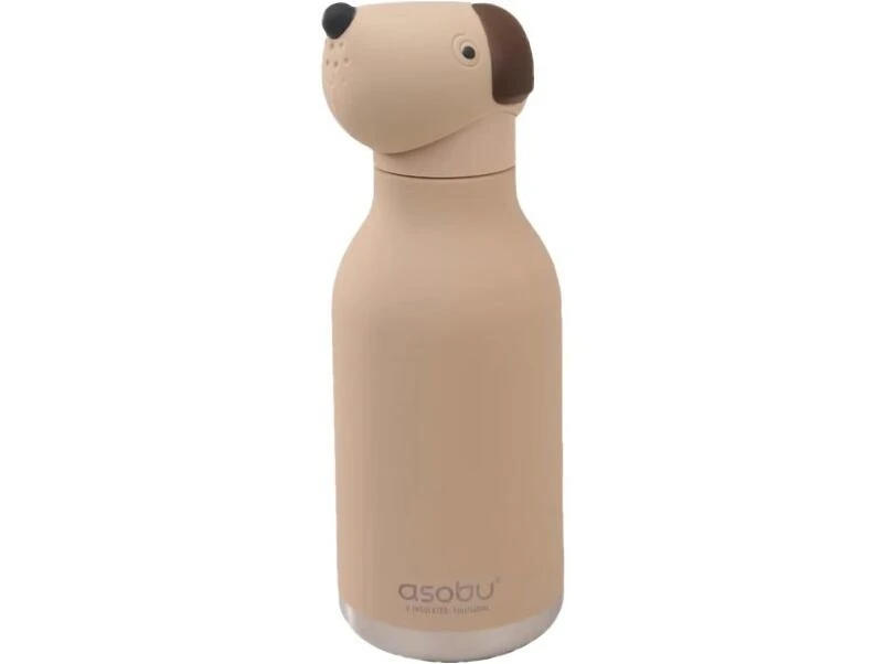 Ad‑N‑Art 16 oz Insulated Water Bottle – Beige Dog “Bestie” Design