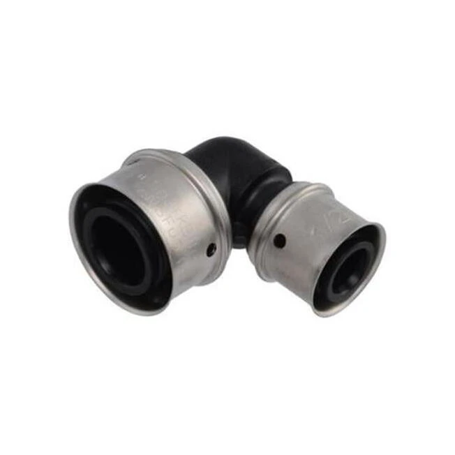 SharkBite 3/4 in x 1/2 in PEX Press Elbow – Stainless Steel Sleeve