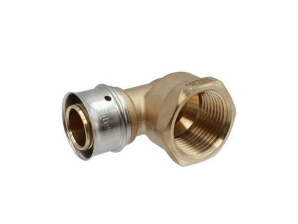 SharkBite 1/2 in. Brass Press‑Fit Elbow – FNPT for PEX‑A & PEX‑B