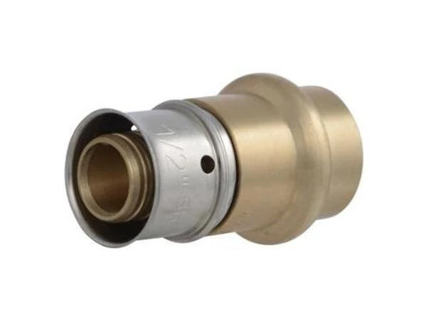 SharkBite 3/4" x 3/4" CU Press Brass Adapter – Quick‑Connect PEX Fitting