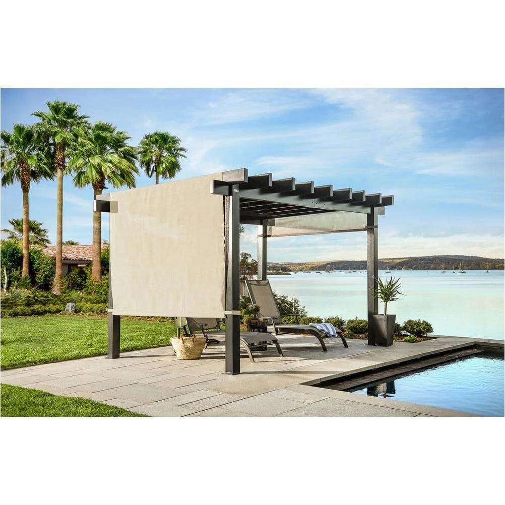 Black Outdoor Pergola 10×13 ft – 8 ft High Weather‑Resistant Shade Structure