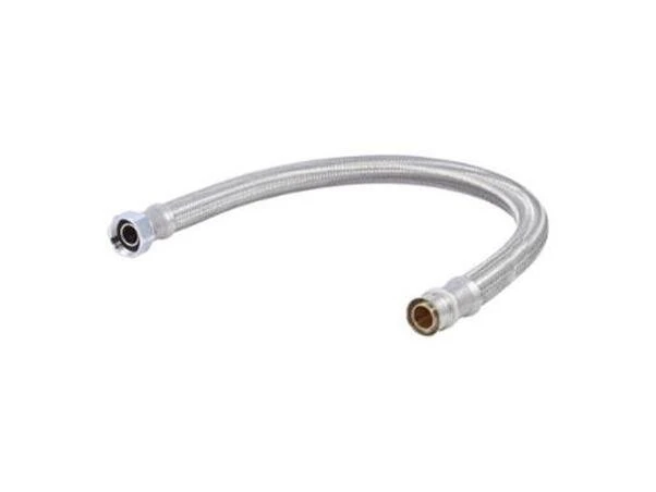 SharkBite 3/4" Stainless Steel Flex PEX Press Connector – 18" FIP to FIP