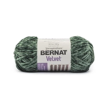 Bernat Velvet Yarn in Pine – Soft Plush Acrylic for Knitting & Crochet