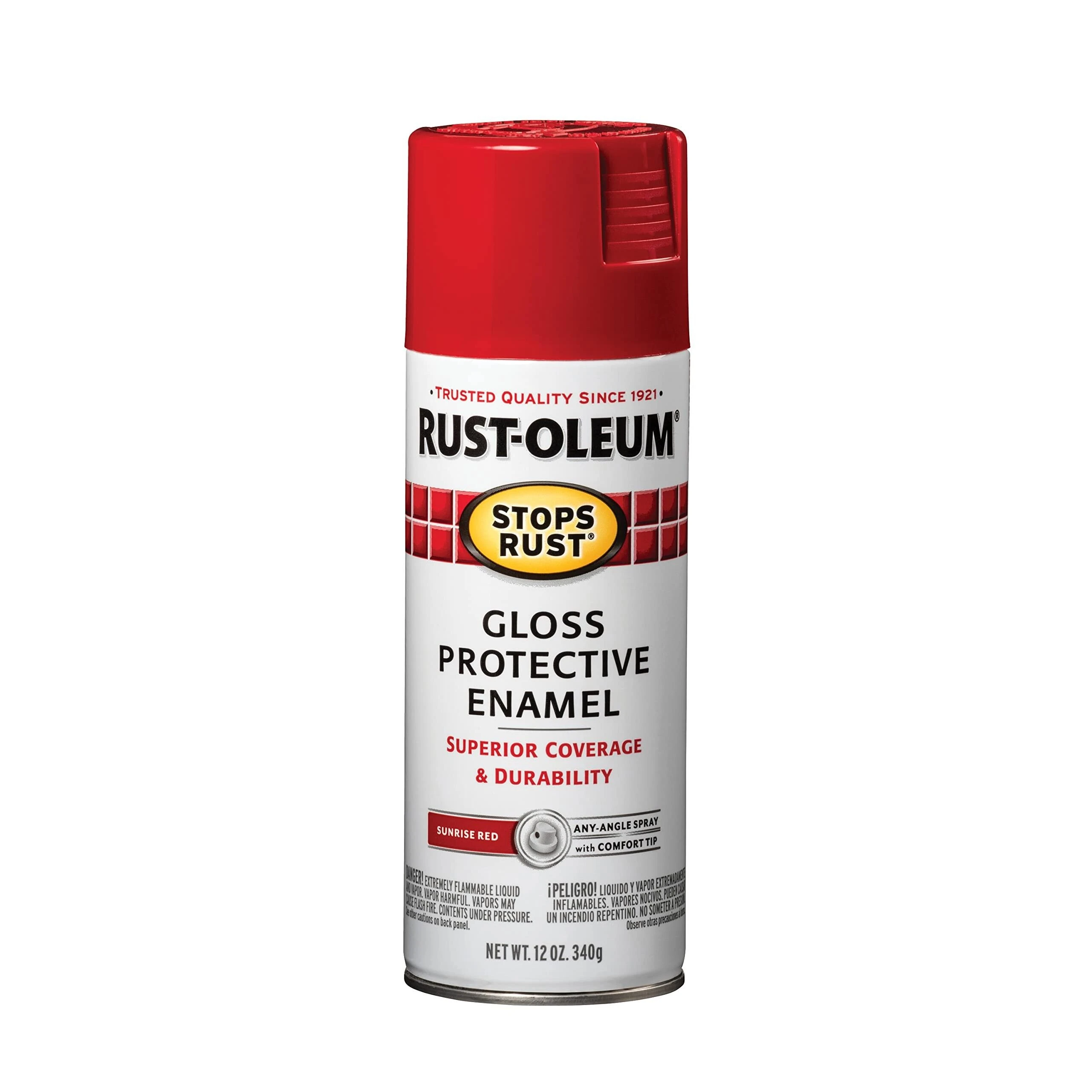 Rust-Oleum 7762830 Stops Rust Spray Enamel, Sunrise Red Gloss, 12 oz. Rust-Oleum 7762830 Stops Rust Spray Enamel, Sunrise Red Gloss, 12 oz.