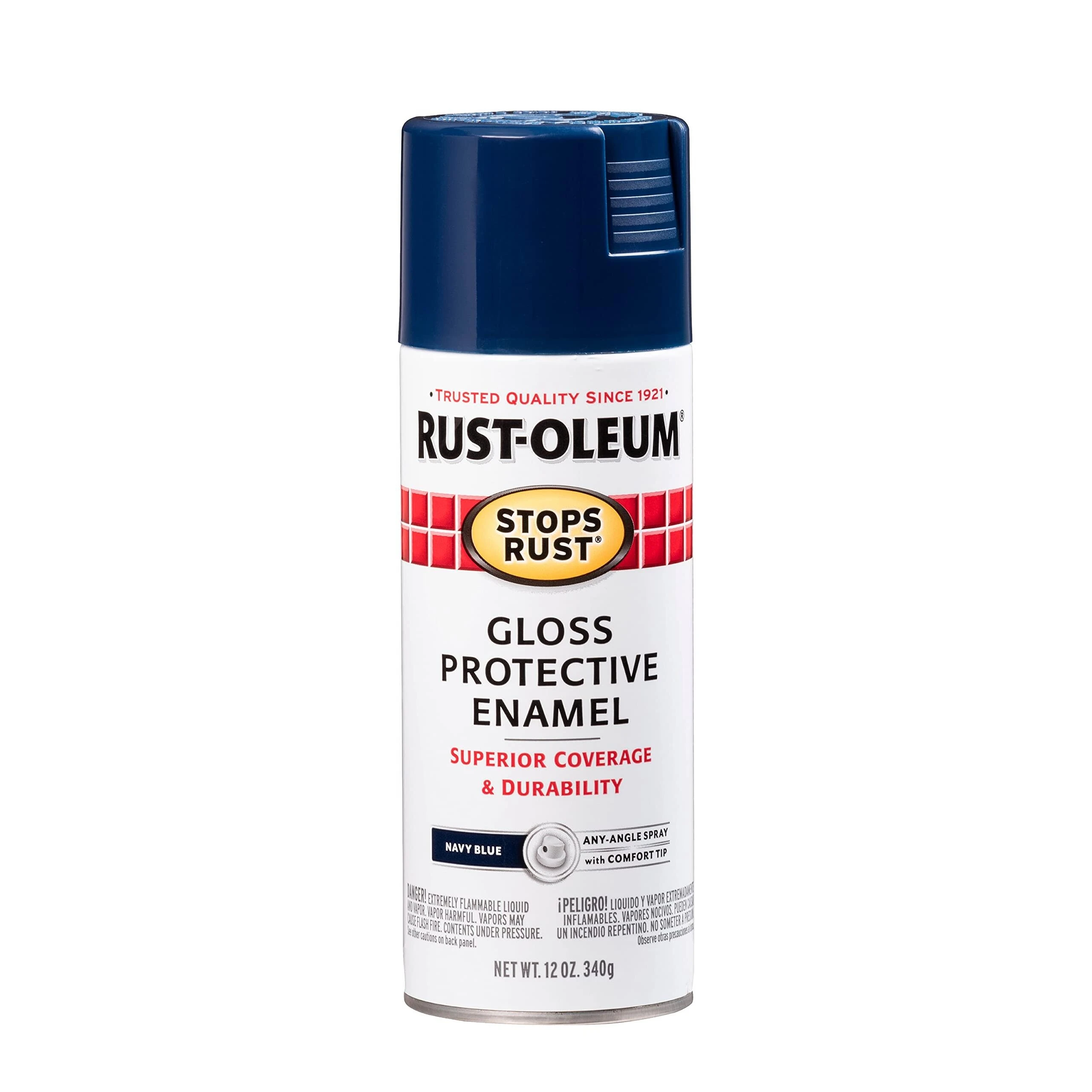 Rust-Oleum 7723830 Stops Rust Spray Enamel, Navy Gloss, 12-oz. Rust-Oleum 7723830 Stops Rust Spray Enamel, Navy Gloss, 12-oz.