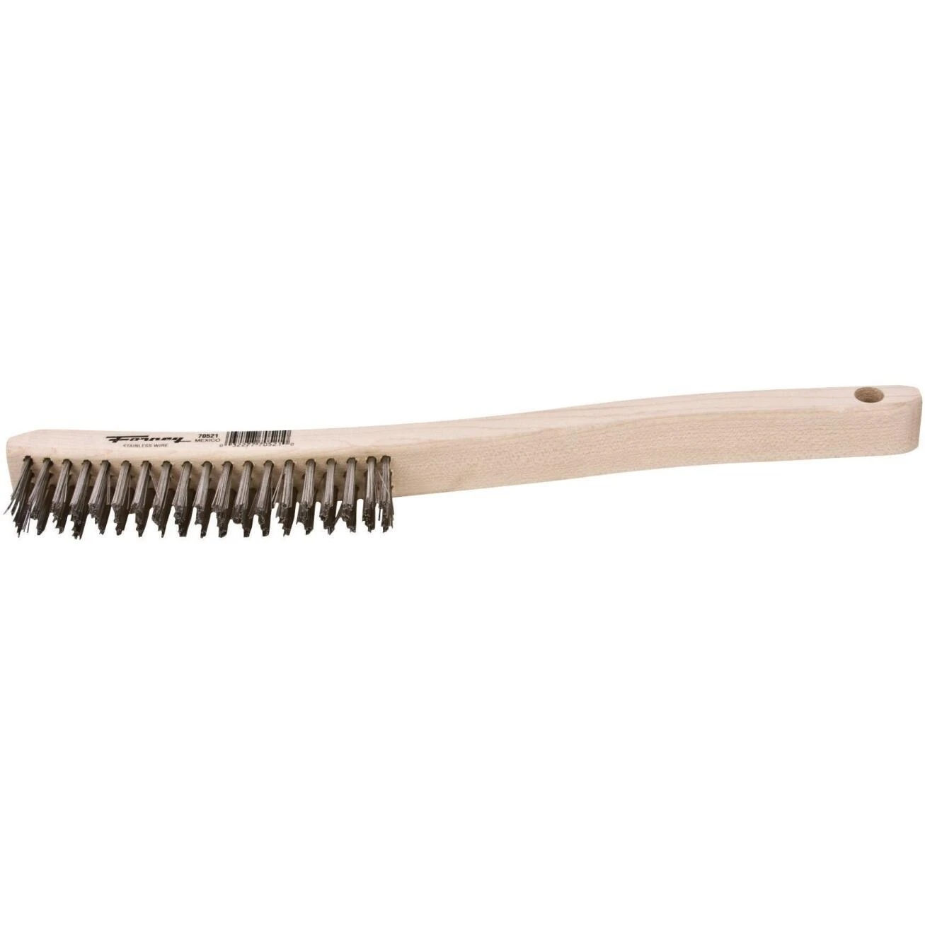 Forney 70521 Wire Scratch Brush, Stainless Steel, 13.75-In.