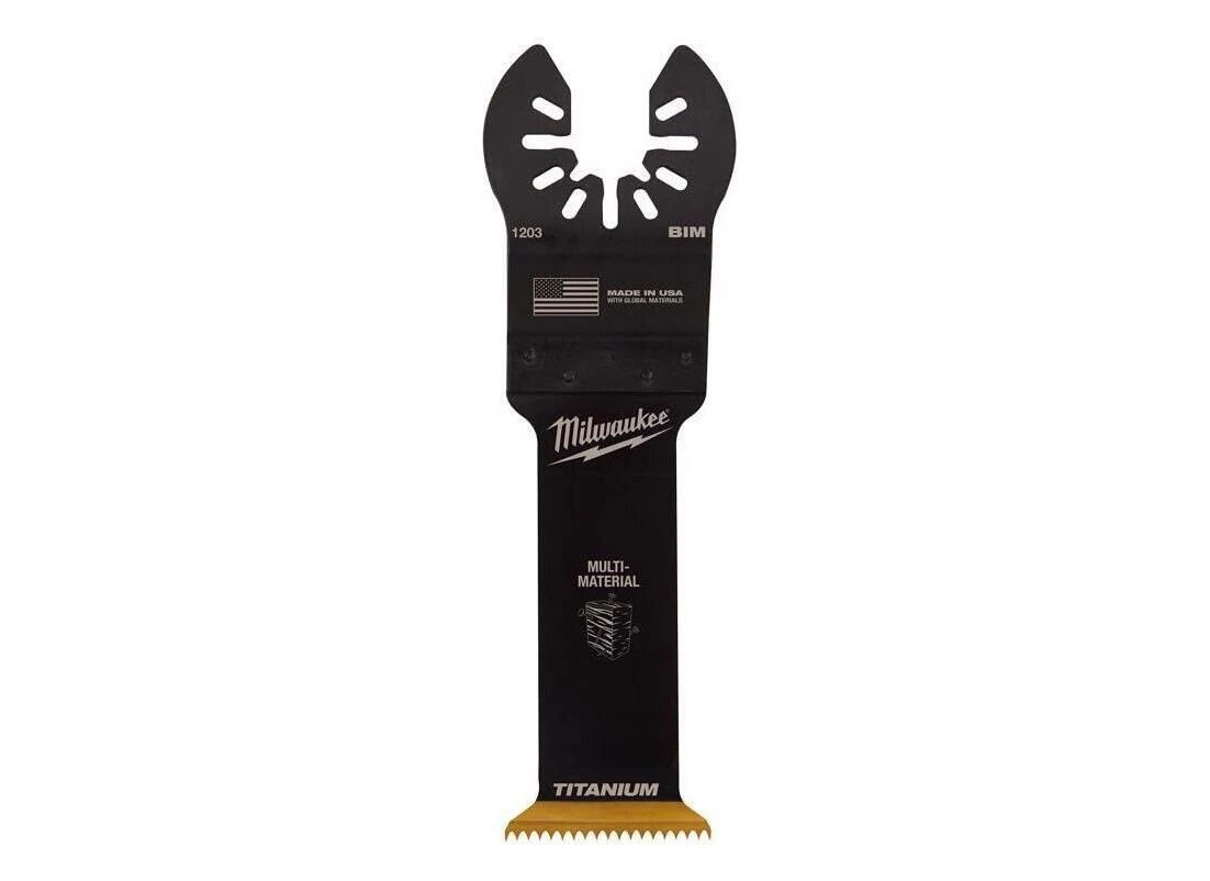 Milwaukee 49-25-1203 Blade, 1-1/4 in, 1-5/8 in D Cutting, 18 TPI, HCS/Titanium