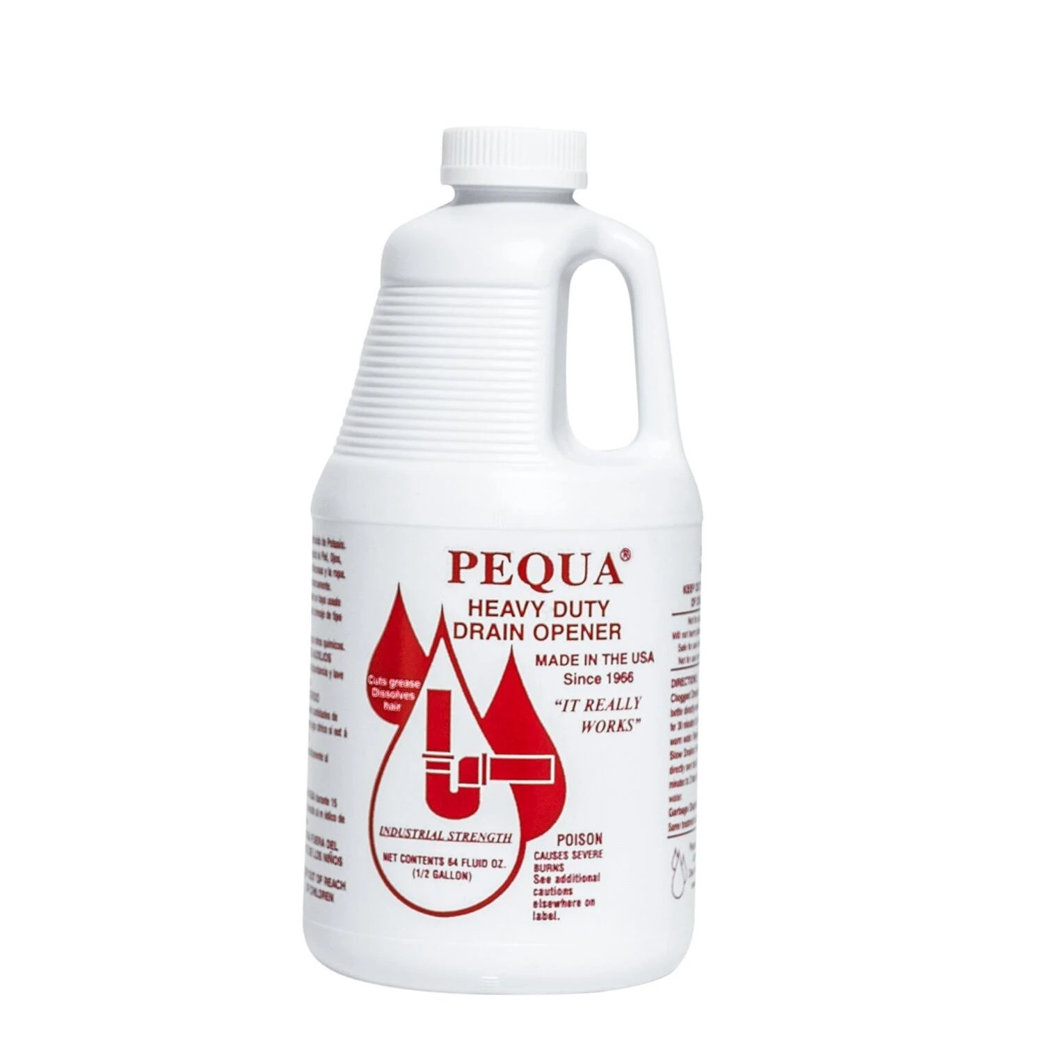 Pequa P-10264 Non-Polluting Drain Opener, Liquid, 64 oz Pequa P-10264 Non-Polluting Drain Opener, Liquid, 64 oz