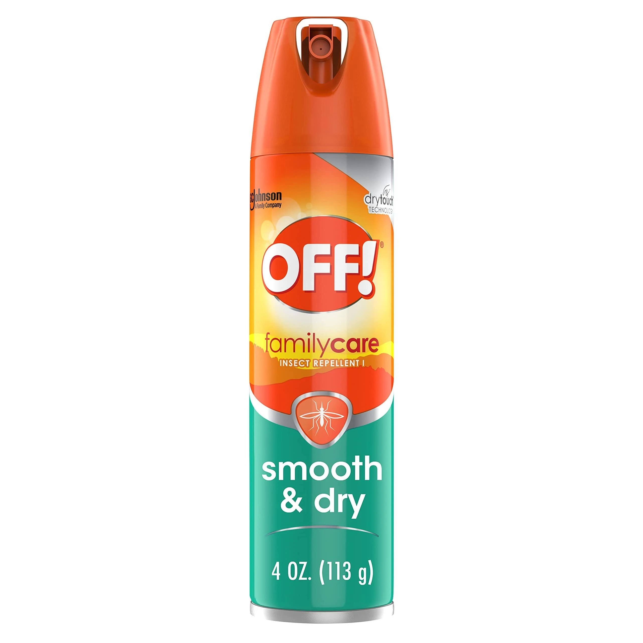 Off! 22154 Smooth & Dry Skintastic Insect Repellent, 15% DEET, 4 oz. Aerosol