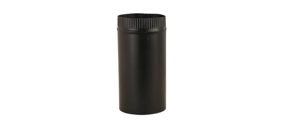 Imperial BM0110 Stove Pipe, Black, 24 Gauge, 5 x 24 In.