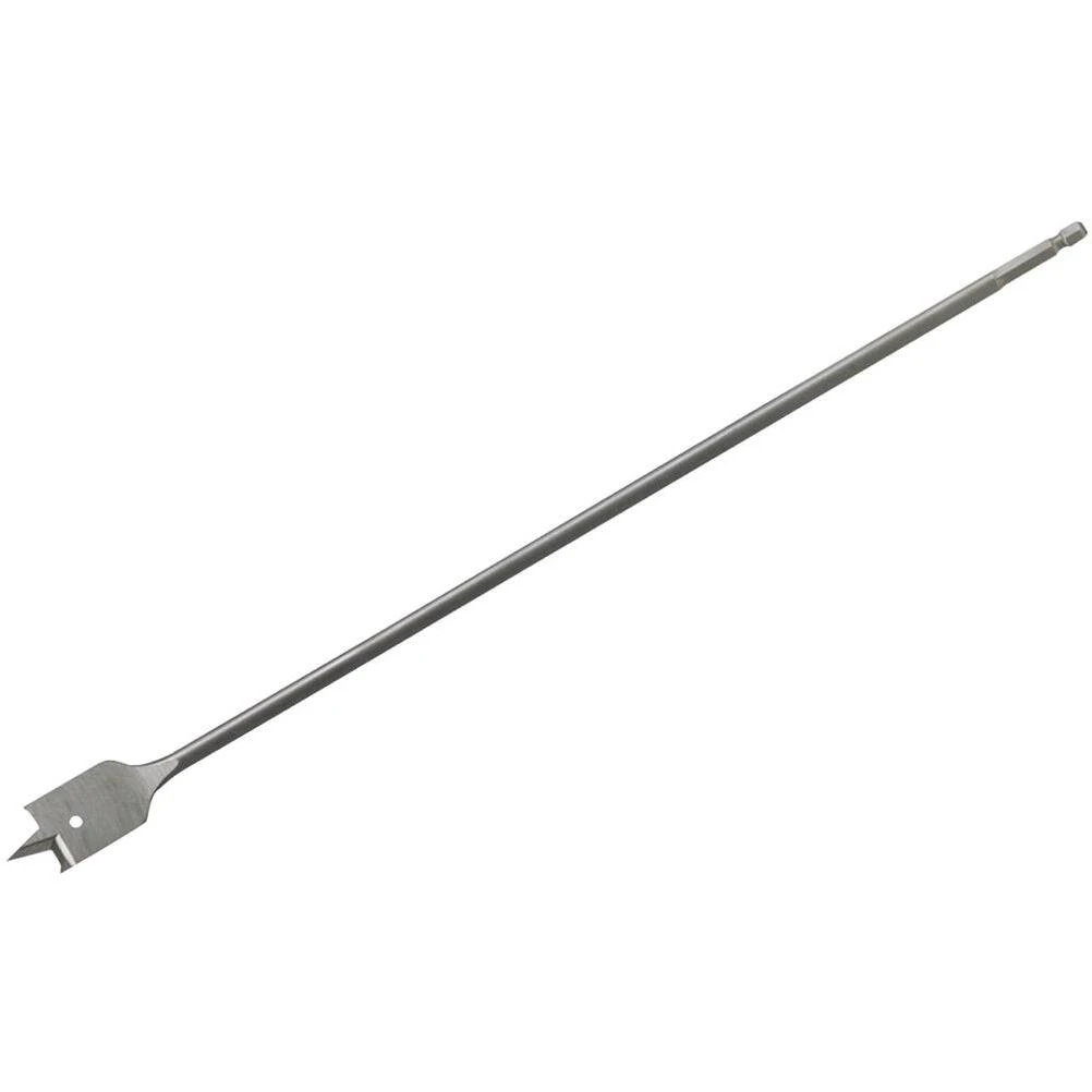 Milwaukee 48-27-0175 Boring Bit, 1/2 in Dia, 16 in OAL, Flat Flute, 1/4 in Dia Shank, Hex Shank