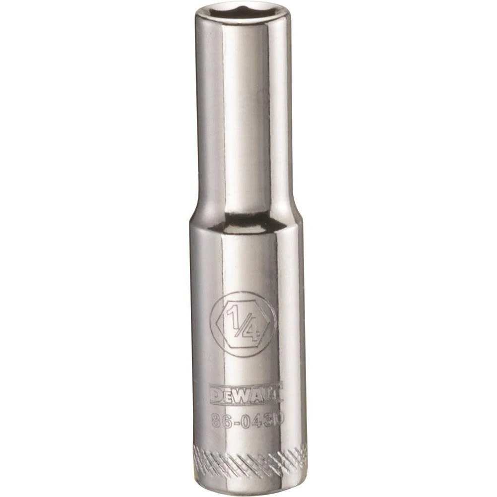 DeWalt DWMT86043OSP SAE Deep Socket, 6-Point, 1/4 In. Drive