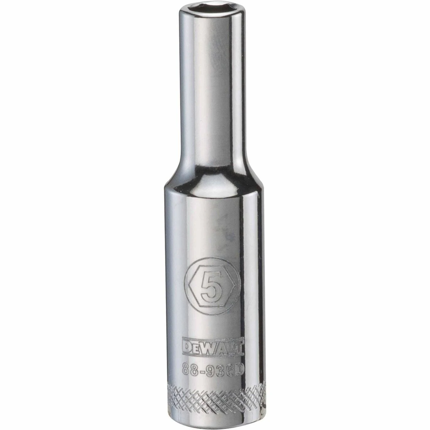 DeWalt DWMT88936OSP Metric Deep Socket, 6-Point, 1/4 In. Drive, 5mm