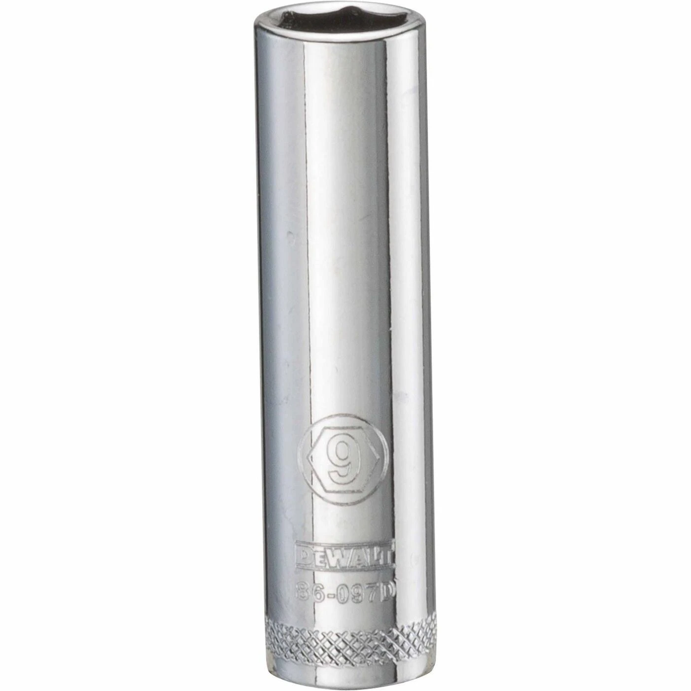 DeWalt DWMT86097OSP Deep Socket, 6-Point, 1/4 In. Drive, 9mm