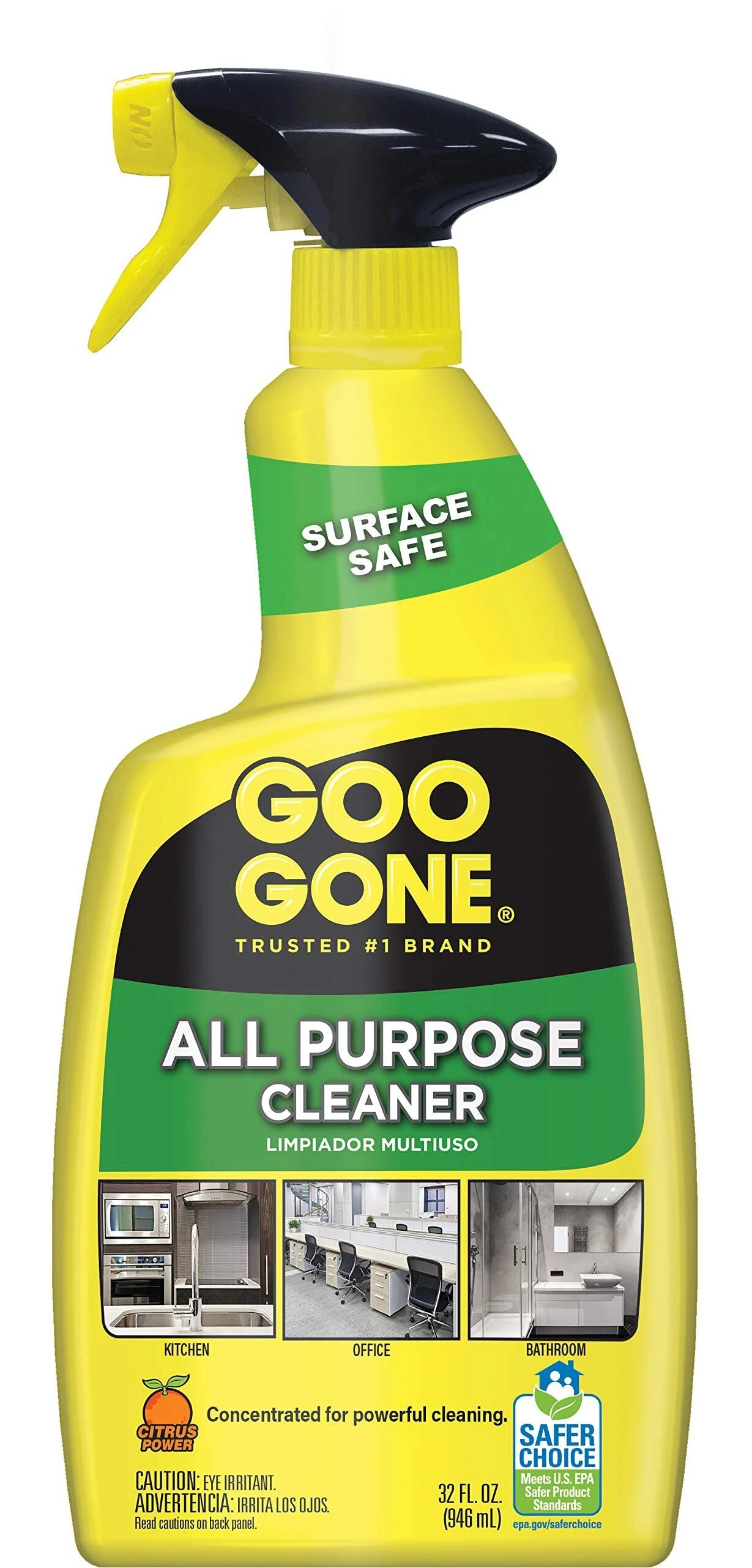 Goo Gone 2195 All-Purpose Cleaner Spray, Citrus, 32 oz.