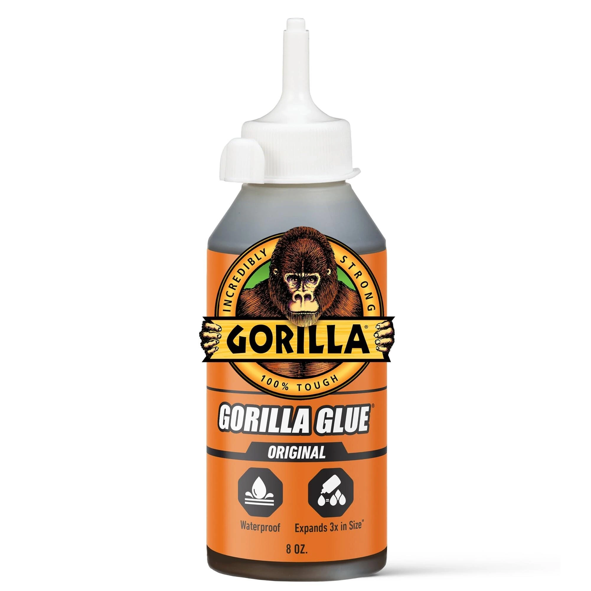 Gorilla 5000806 Original Glue, Waterproof & Expanding, 8 Oz