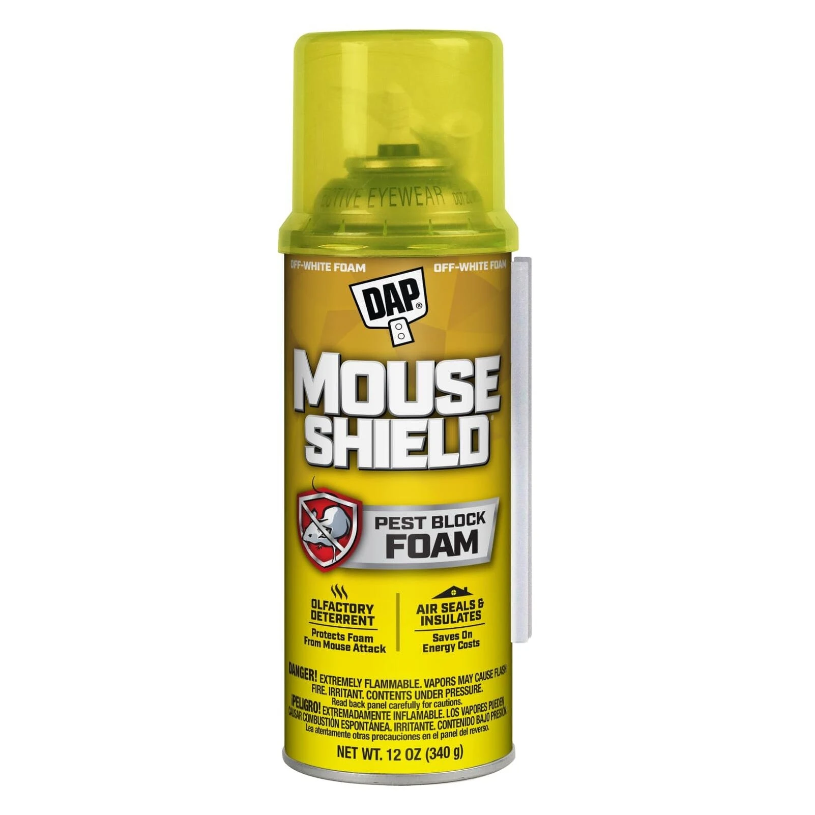 DAP Mouse Shield 7565012506 Foam Sealant, Pest Blocker, 12 Oz.