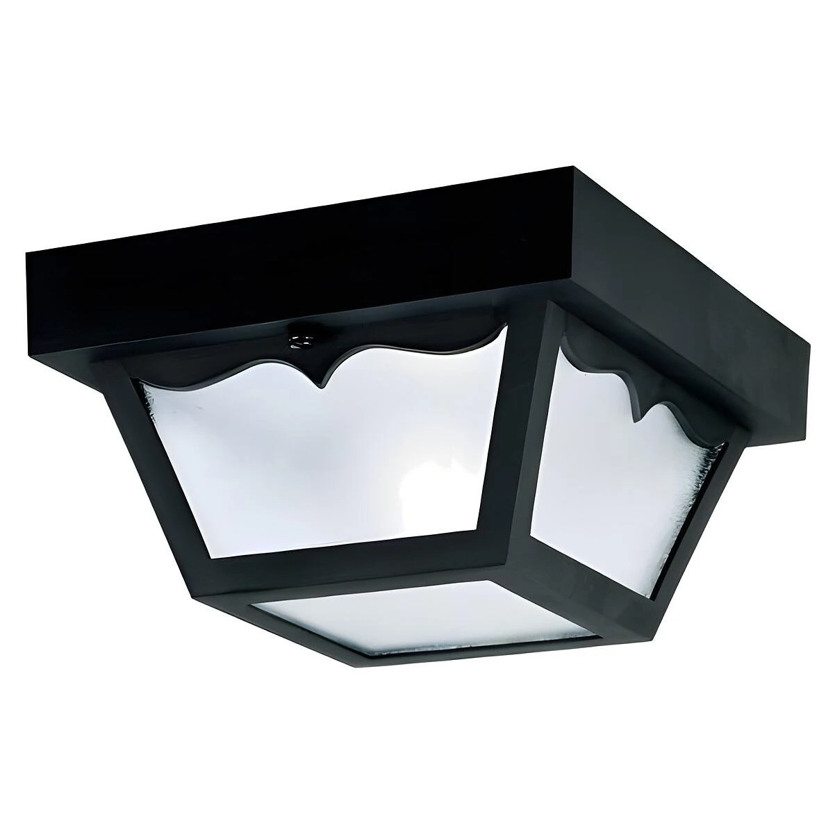 Westinghouse 6682200 Flush Mount Ceiling Fixture, 1-Lamp, Polypropylene