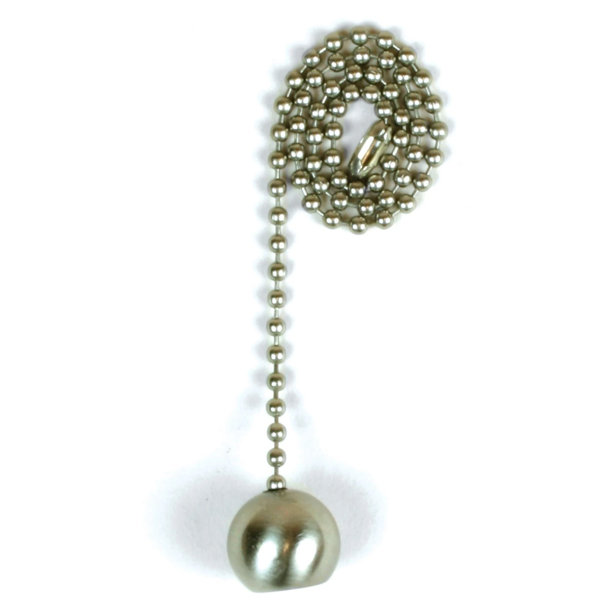 Jandorf 60323 Pull Chain, Nickel Ball, 12 In. Jandorf 60323 Pull Chain, Nickel Ball, 12 In.