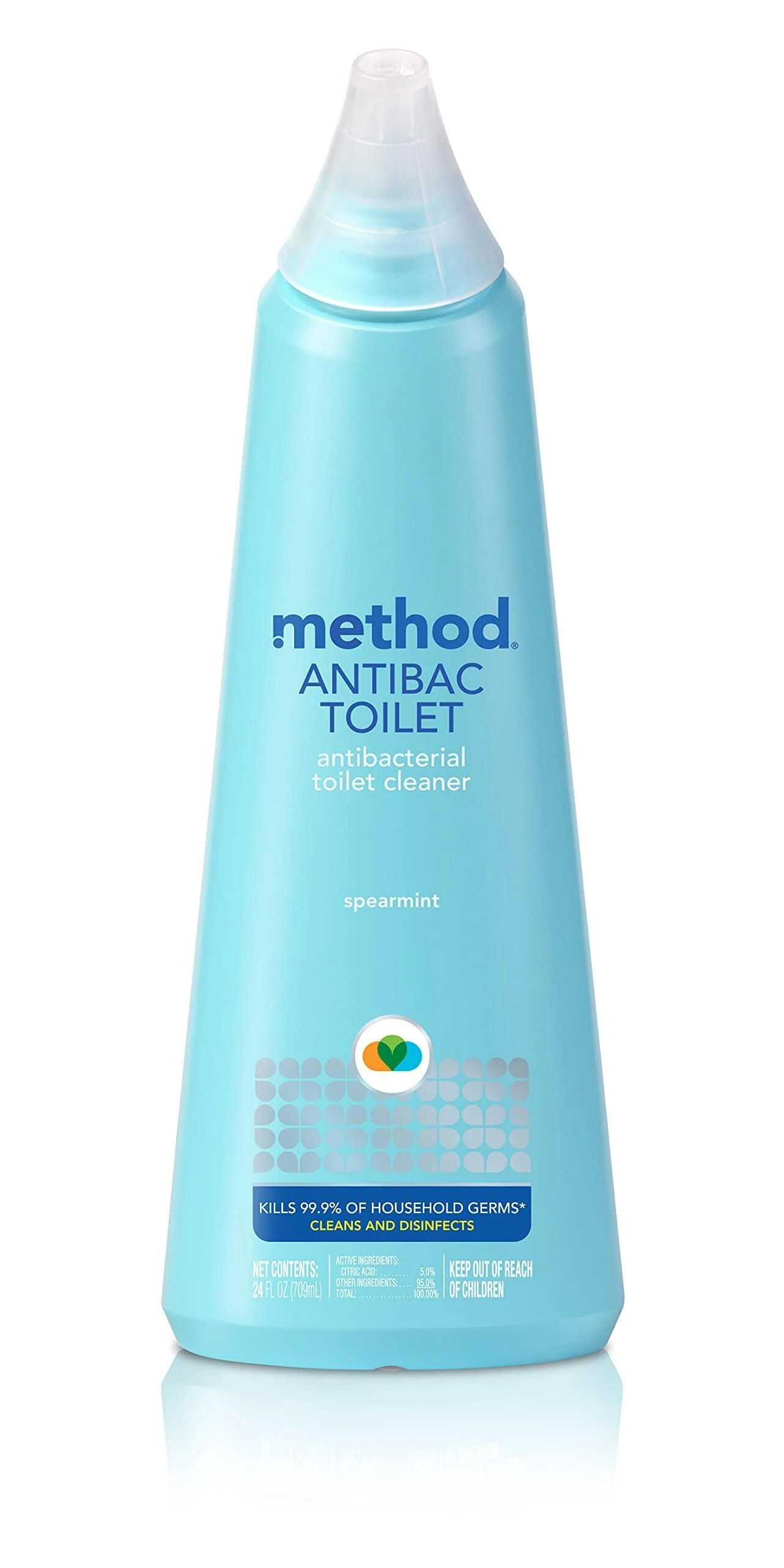 Method 01221 Toilet Bowl Cleaner, Spearmint, 24 Oz