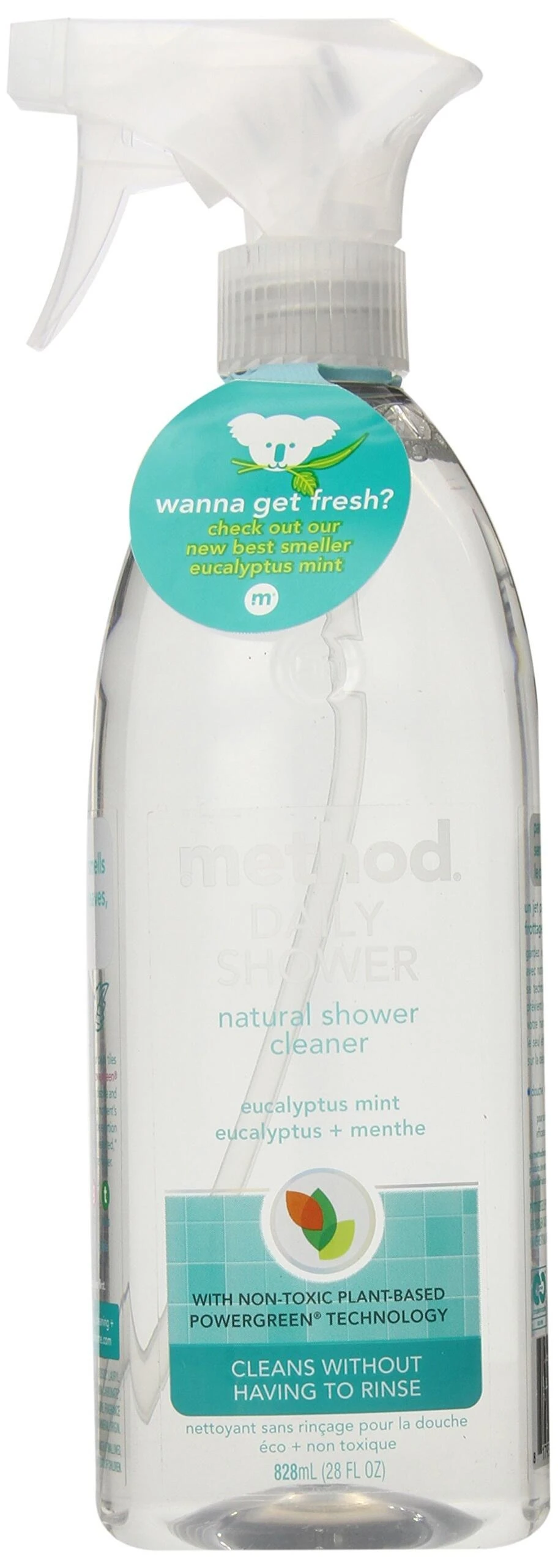Method 01390 Daily Shower Spray Cleaner, Eucalyptus Mint, 28 Oz