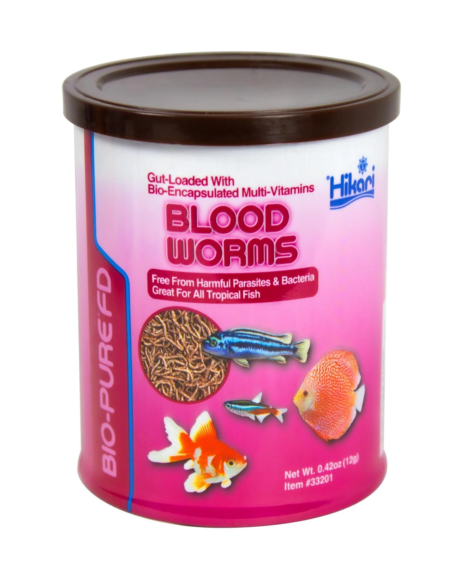 Hikari Bio-Pure 33201 Freeze Dried Blood Worms, 0.42 Oz