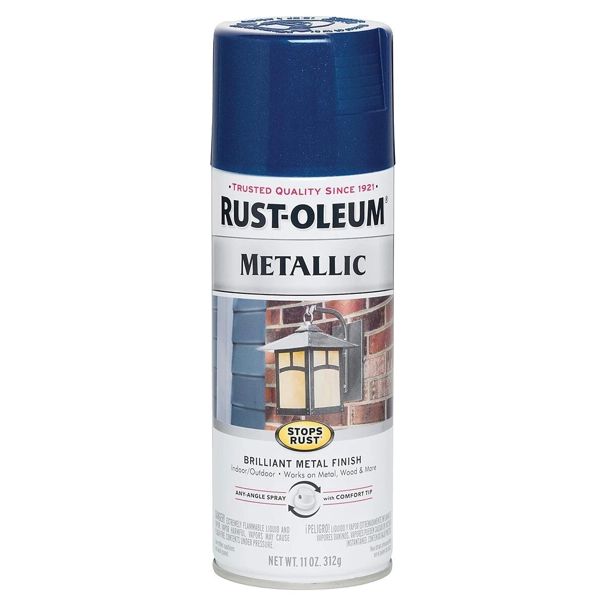 Rust-Oleum 7251830 Stops Rust Metallic Spray Paint, Cobalt Blue, 11 Oz.