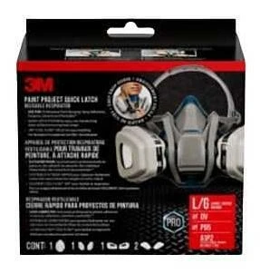 3M Quick‑Latch N95 Respirator with Organic Vapor Cartridge – Cool‑Flow Paint Mask