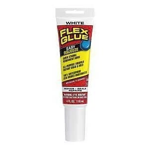 White 4‑Ounce Easy‑Apply Adhesive Tube – Quick‑Set SQZ Formula