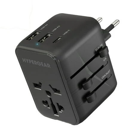 HyperGear Universal Travel Adapter – All‑In‑One International Power Plug