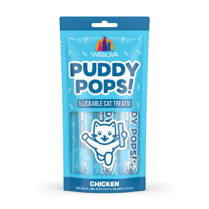 Weruva Chicken Puddy Pops – Soft Gourmet Cat Treats