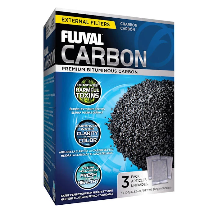 Fluval Carbon Nylon Filter Bags – 3 Pack for Aquarium Filtration
