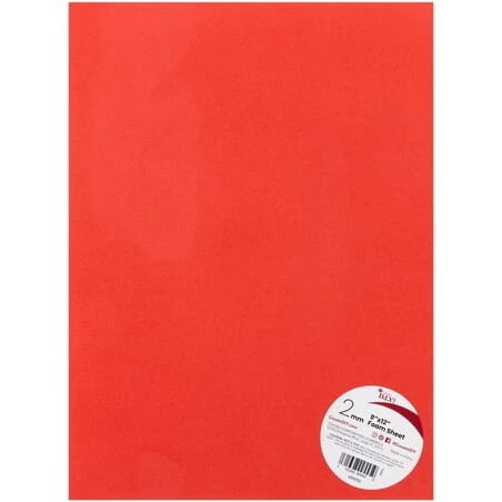 CDIY Red Foam Sheet 9x12 – Versatile Craft & Packaging Material